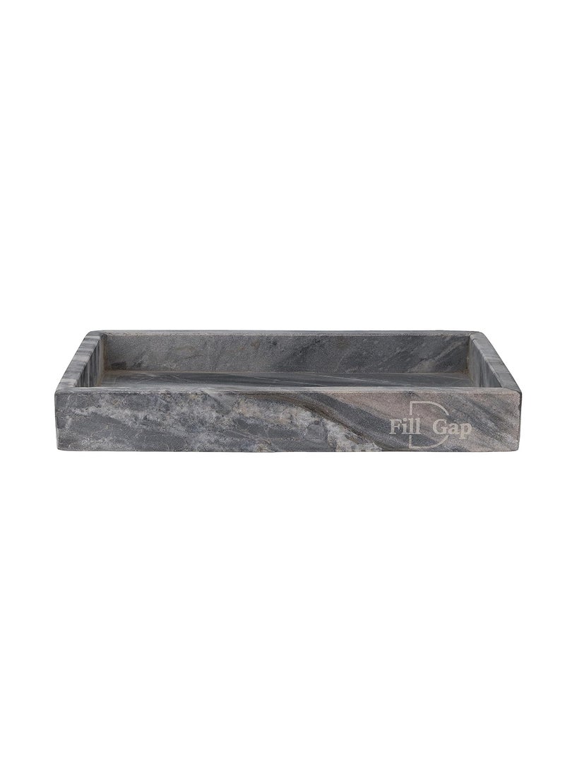 FILLDGAP FILLDGAP Ash Grey Marble Bathroom Accessories Tray  - Image 2