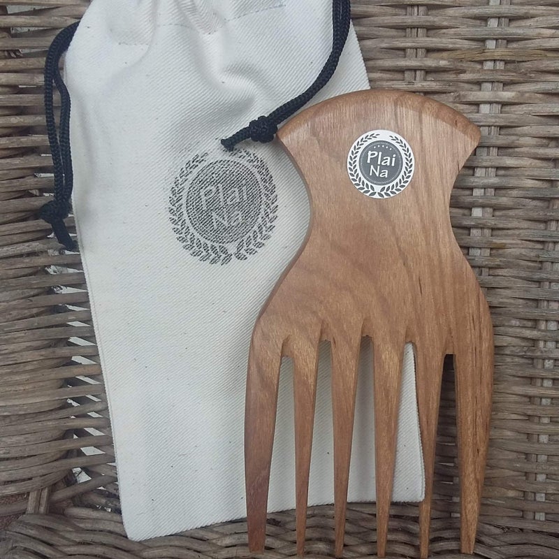 بلاي نا مشط خشبي طبيعي لتصفيف الشعر - Image 3