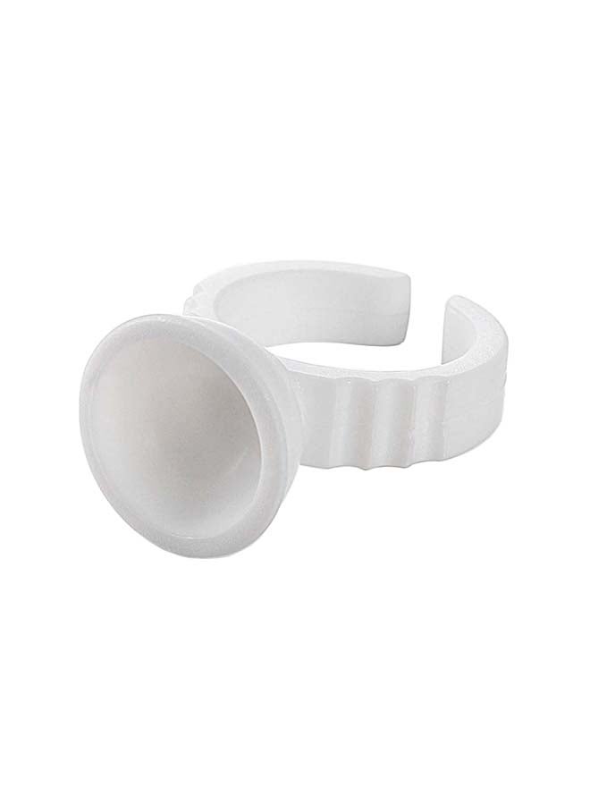 IOLITE 30-Pieces Pigment Glue, Disposable, Cups Makeup Rings Ink Plastic Holder, ACGRN - Type E