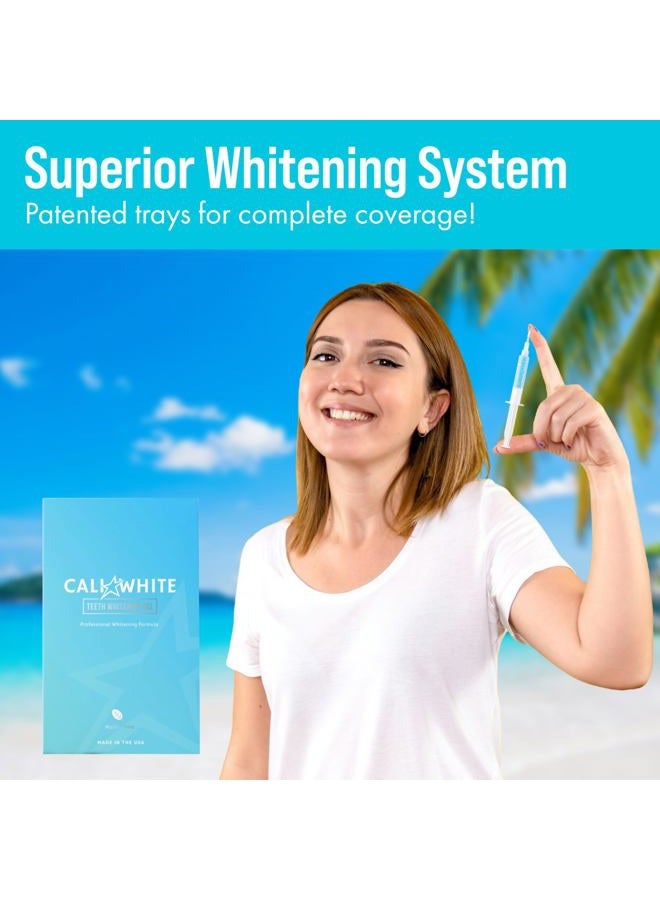 Cali White TEETH WHITENING GEL REFILLS, 35% Carbamide Peroxide, Natural, Vegan, Organic Whitener for Sensitive Tooth Bleach, Gels MADE IN USA, 3X 5mL Syringes, Use with UV or LED Light & Trays HISMILE - Image 4