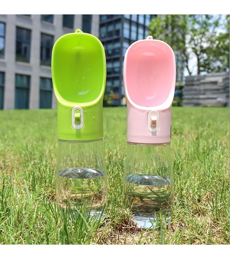 Blue Leakproof Portable Dog Water Bottle with Bowl for Travel Outdoor - Image 4
