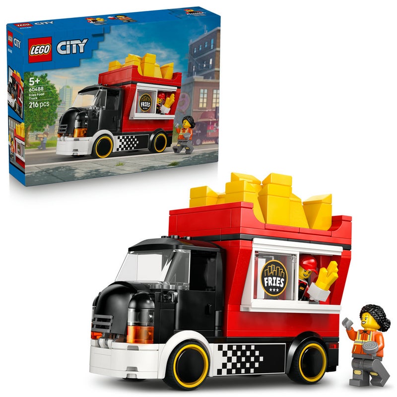 LEGO City Fries Food Truck - Toy Building Set 60488  (Age 5+, 216 Pieces) - Image 1