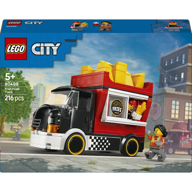 LEGO City Fries Food Truck - Toy Building Set 60488  (Age 5+, 216 Pieces)