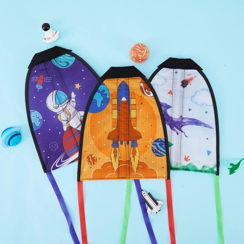 ويرنساي 3 PCS Mini Slingshot Kites - Thumb exper kite beach toys gift for bevel ageen عمود من 4 إلى 18 عامًا ، من السهل أن تطير إلى ماء غير مضاد للرياح. - Image 3
