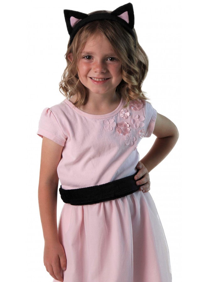Making Believe Plush Black Kitty Cat Headband Ears and Tails Costume Set - Image 4