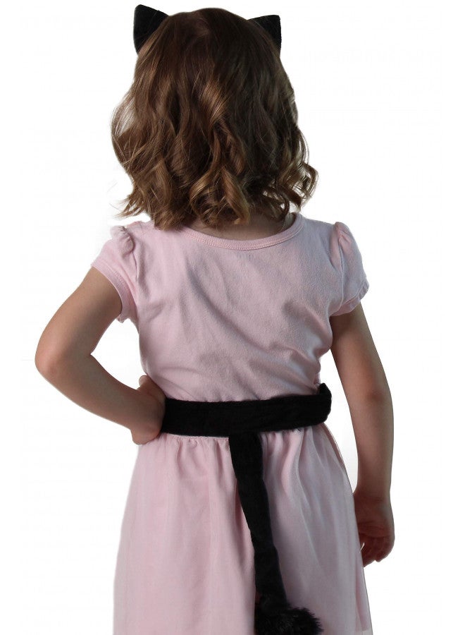 Making Believe Plush Black Kitty Cat Headband Ears and Tails Costume Set - Image 5
