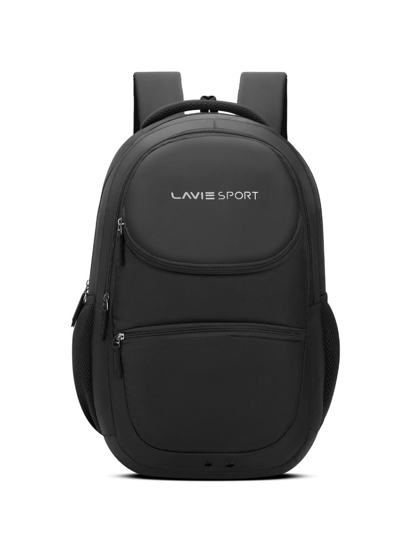 لافي حقيبة ظهر لافي سبورت أطلس  لتر متوافقة مع اللابتوب وغطاء مطر أسودرمادي - Image 1