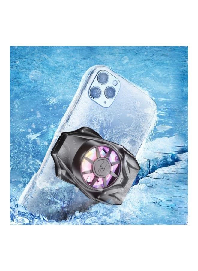 BGM Portable All-in-one Fan Mobile Phone Radiator with Colorful Lights - Image 5