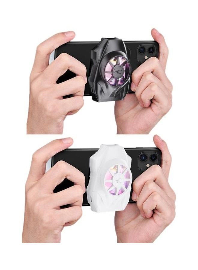 BGM Portable All-in-one Fan Mobile Phone Radiator with Colorful Lights - Image 2