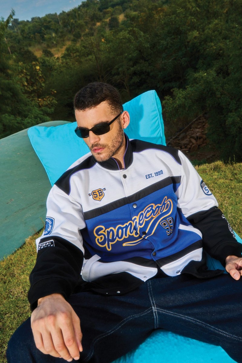 Bonkers Corner SpongeBob 1999 Oversized Jacket For Men's - Image 5