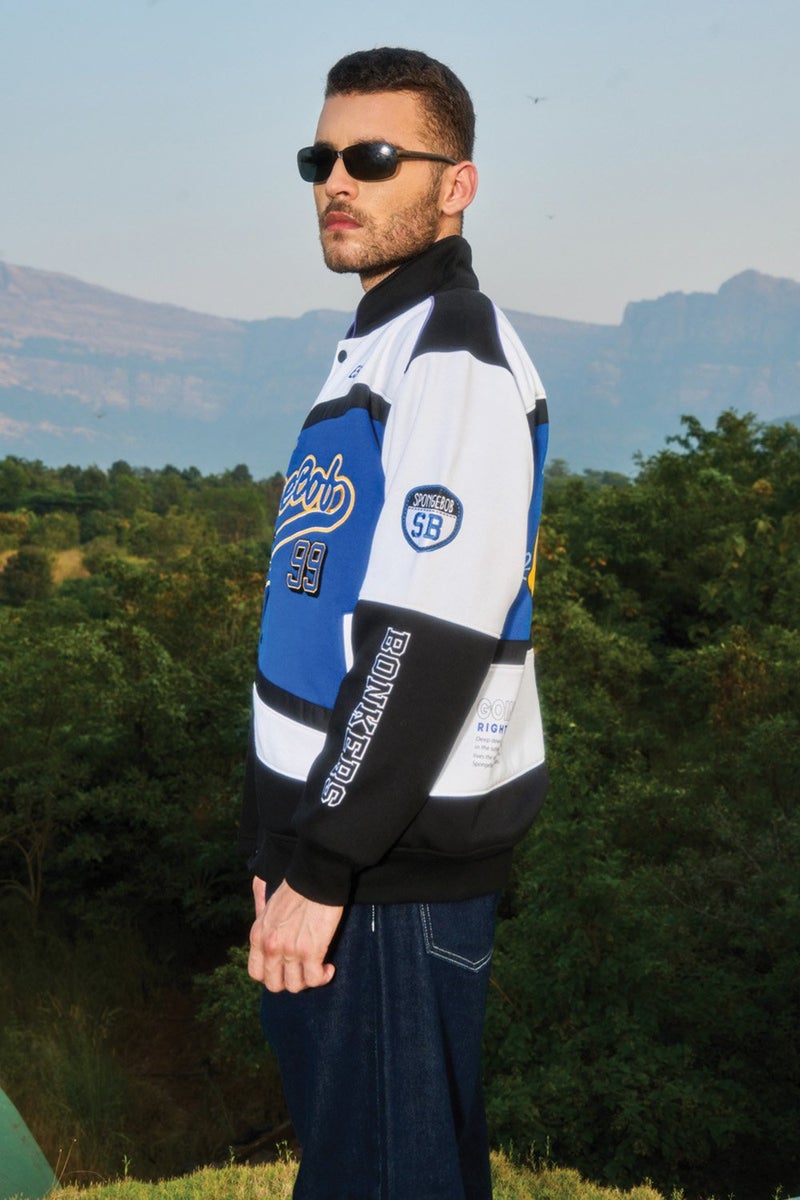 Bonkers Corner SpongeBob 1999 Oversized Jacket For Men's - Image 2