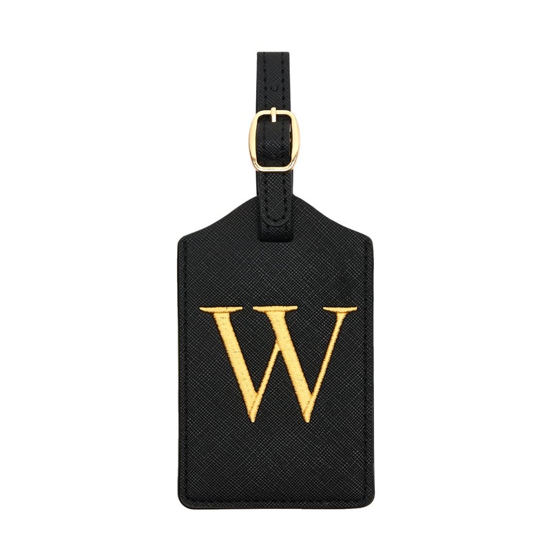 CHOIEO Luggage Tag PU Leather for Suitcase Baggage Handbag Travel Bag Label Suitcase Tag Label Tag w Name Card  Privacy Cover W 