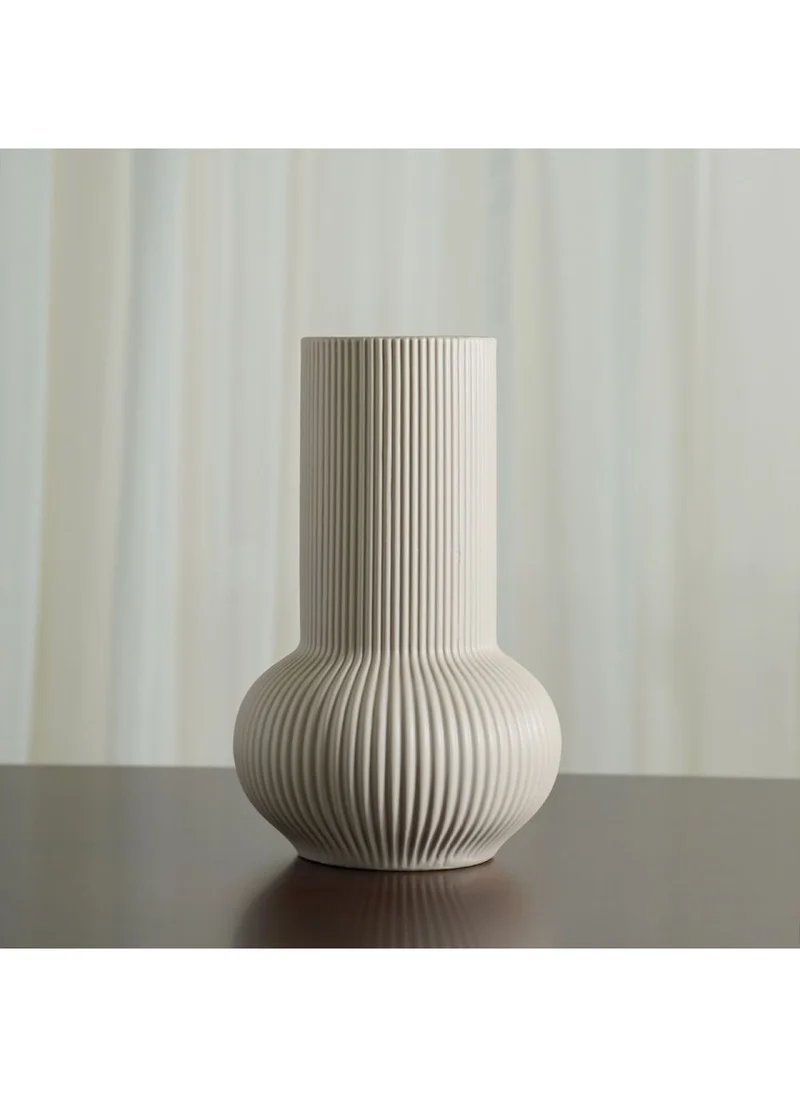 DANUBE HOME Celesta Vase White 20.5X20.5X32Cm