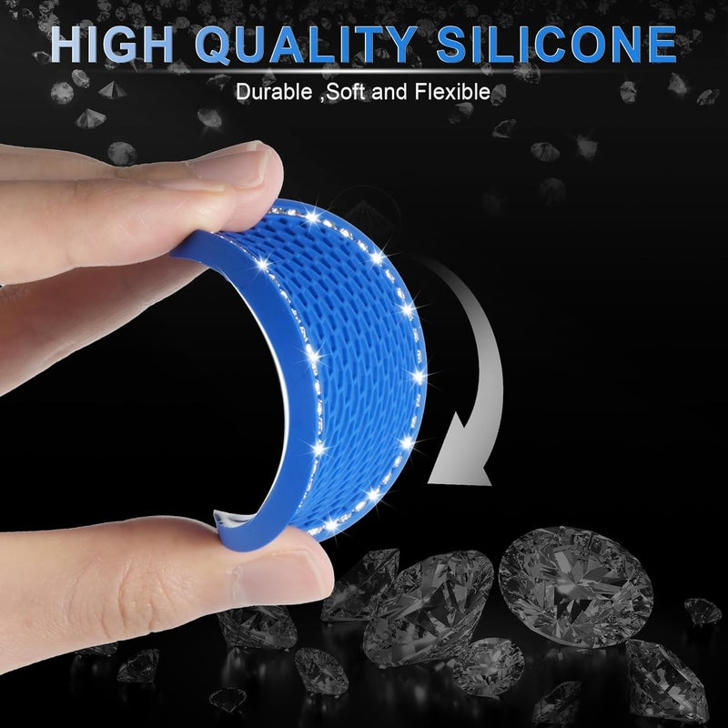 JUSTTOP Deep Blue Car Cup Holder Coasters - Image 5