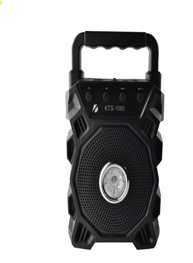 كي تي اس مكبر صوت بلوتوث لاسلكي محمول KTS-1080 يدعم بطاقة SD و Pend rive و FM والميكروفون - Image 2