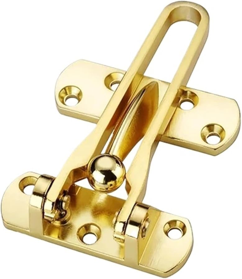 Bolt Home Anti Theft Door Bar Lock Stainless Steel Safety Bedroom Kids Hotel Bronze Rubber - Image 5