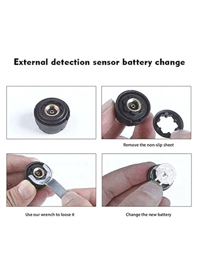 Wireless Solar Power Tire Pressure Monitoring Systems With 4 External Sensors Real Time Pressure And Temperature Alarm Auto Safety Monitor For Truck RV Trailer Car - Image 4