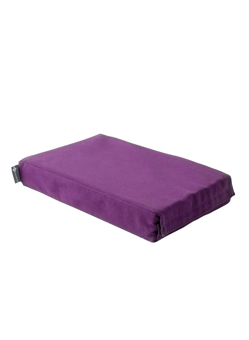 HALFMOON Chip Foam Yoga Block, 2-Inch x 8-Inch x 12-Inch Size, Plum