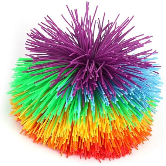 Jiawu Colorful Silicone Sensory Toy Ball for Stress Relief, Eye-Catching Appearance, Gifts, 1pc - Image 2