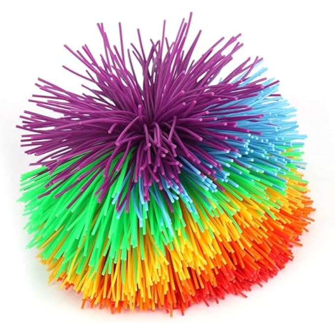 Jiawu Colorful Silicone Sensory Toy Ball for Stress Relief, Eye-Catching Appearance, Gifts, 1pc - Image 3