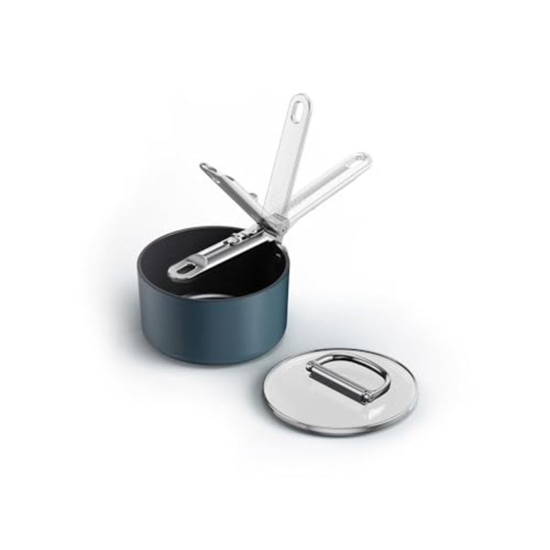 Space Saucepan w/Folding HandleandLid 15cm - Image 2