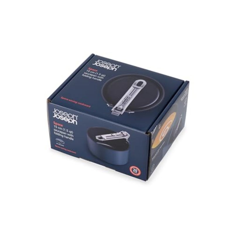 Space Saucepan w/Folding HandleandLid 15cm - Image 4
