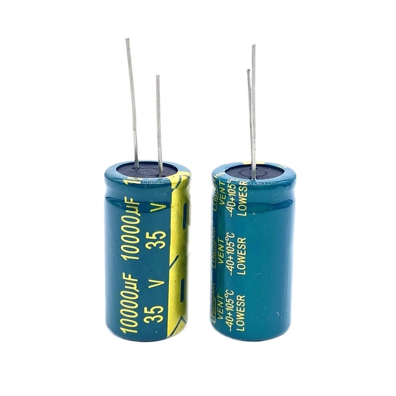 5 قطع مكثف إلكتروليتي ألومنيوم T17 منخفض ESR 10000 ميكروفاراد 35 فولت 18x35 ملم عالي التردد - Image 1