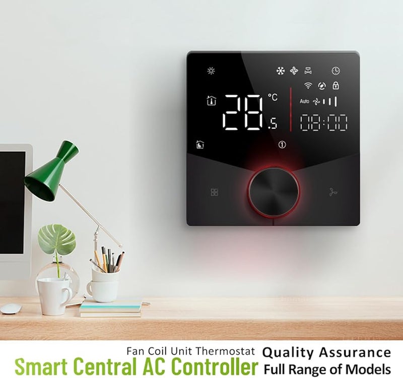 FTVOGUE Smart WiFi Air Conditioner Thermostat Programmable 5 2 Day Schedule 7 Color LED Black - Image 5