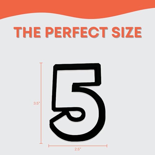 Bundle of Fun 5 Block Numbers Cookie Cutter with Easy to Push Design (3.5 inch) - Image 3