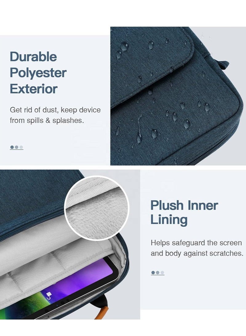 Leon Home 12.9-13.3 Inch Tablet Sleeve Bag Compatible with iPad Pro 12.9 M2 2022/2021/2020 Surface Laptop Go 12.4" Galaxy Tab S8+/S9+ 12.4" 2022/2023 Handle Carrying Case with Shoulder Strap - Image 4