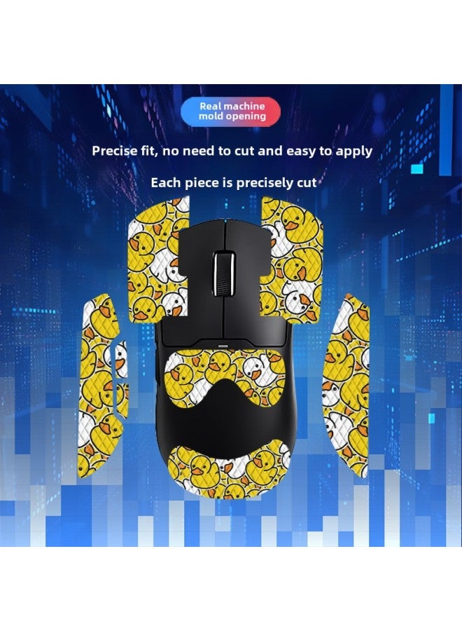 Suitable For Mai From A5 Mouse Anti-slip Stickers A5PRO MAX Full Set With Back Stickers Lizard Skin Anti-sweat Suction Generation Wholesale-Color:Michael From The A5-SY-040 Team Printing/black Diamond-all-inclusive  - Image 4