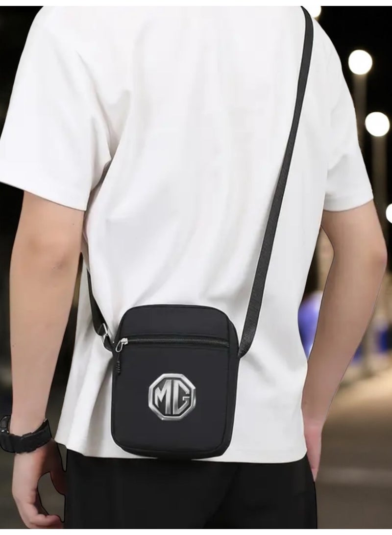 MG Trendy & Elegant MG Black Crossbody Bag For Men  - Image 4