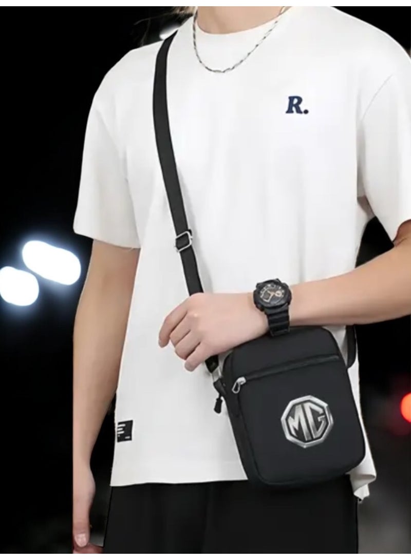 MG Trendy & Elegant MG Black Crossbody Bag For Men  - Image 1