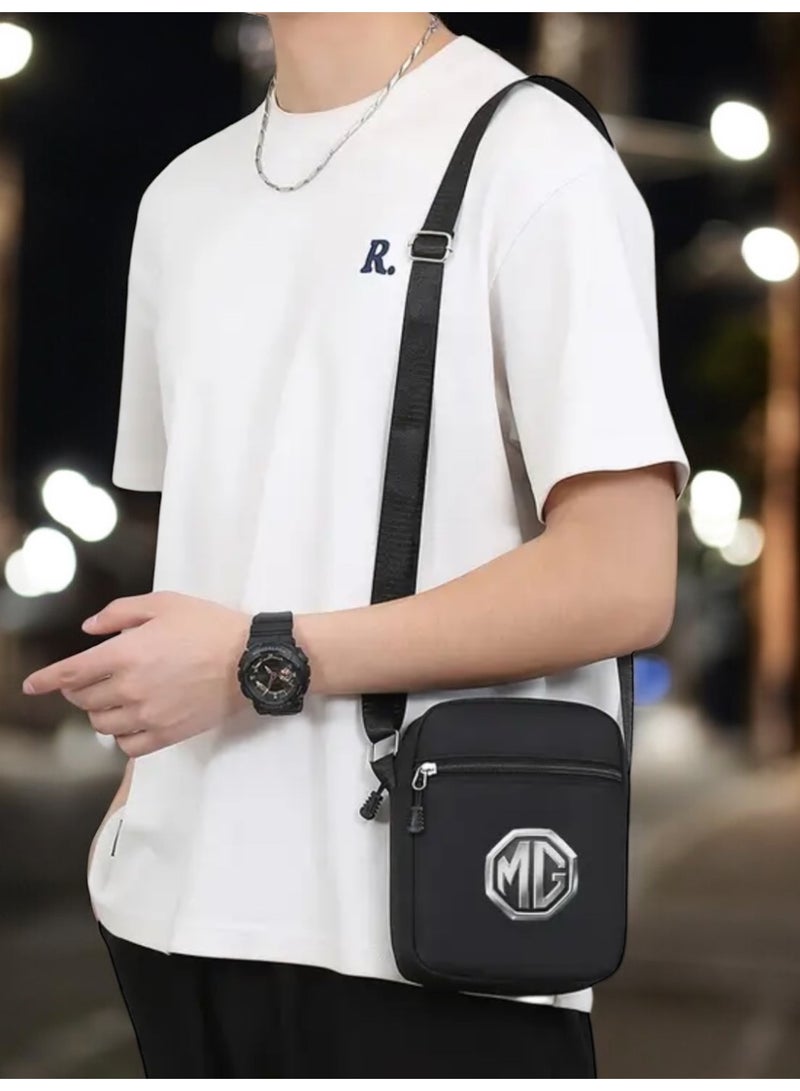 MG Trendy & Elegant MG Black Crossbody Bag For Men  - Image 3