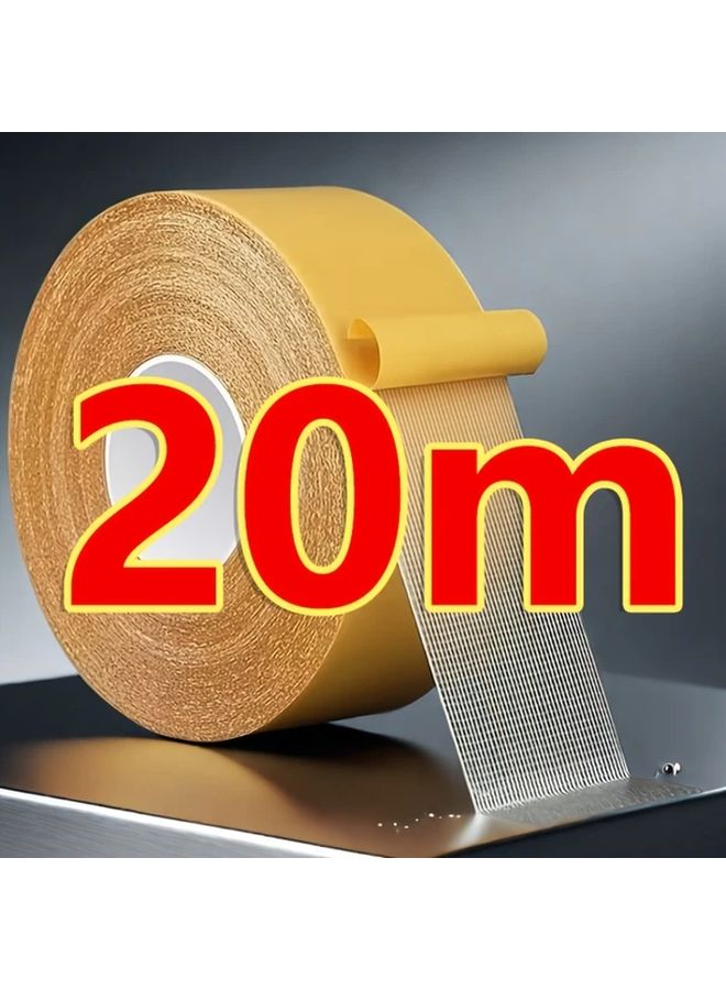 Super Strong Double Sided Fiberglass Mesh Tape 3cm X 20m For Walls Glass Fabric Wood Metal - Image 2