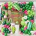 UAEYW 144Pcs Cactus Fiesta Balloon Arch Garland Kit Hot Pink Green Cactus Foil Balloons for Mexican Cactus Taco Birthday Party Summer Jungle Hawaiian Luau Succulent Tropical Party Decorations - Image 3