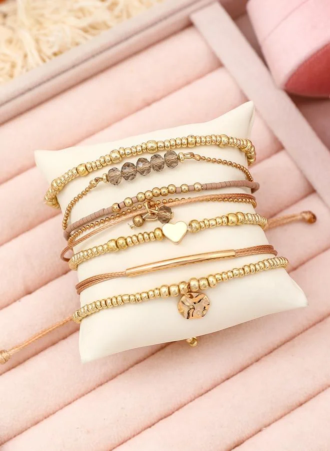 Take Two Take Two Set of 7 - Assorted Beaded Bracelets