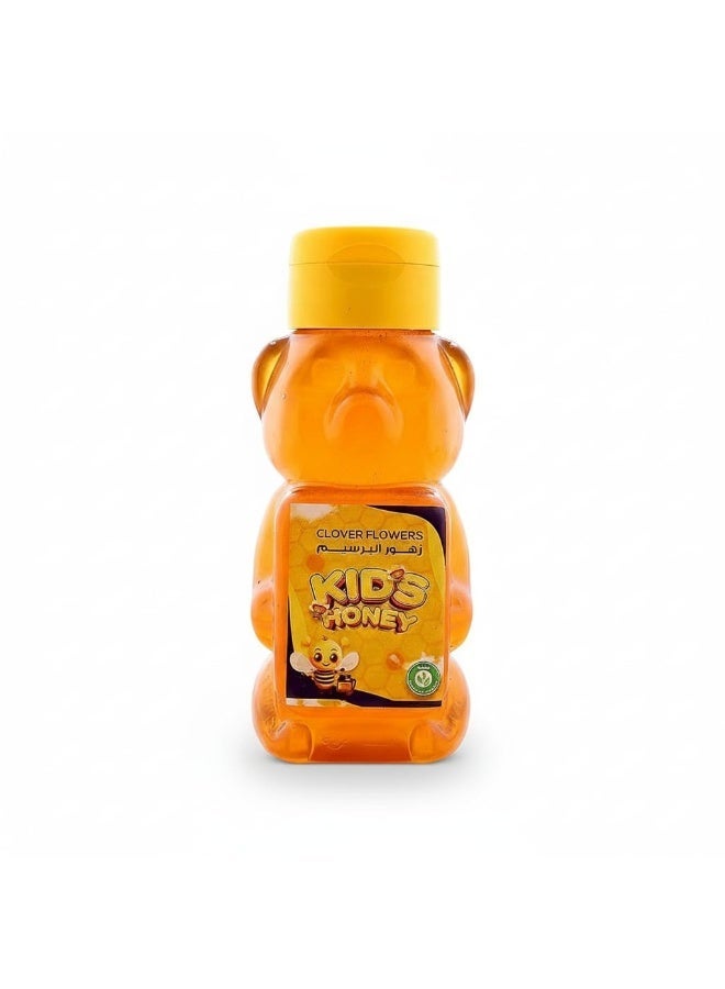 Natural Clover Blossom Honey for Children (300ml): Natural bone-building strength packed into a delightful "teddy bear" pen for healthy growth and everyday vitality - Image 1
