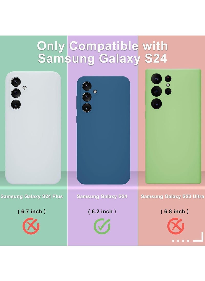 JAJEEK Samsung Galaxy S24 Plus Case | Soft Silicone Phone Case with 1 Screen Protector | Anti-Scratch Microfiber Lining | Full Body Shockproof Slim Cover | Wireless Charging Compatible | Durable Navy Blue Protective Case for Samsung Galaxy S24+ - Image 2