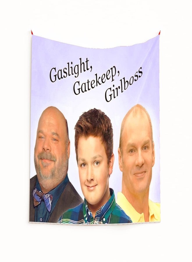 GOLEHS Gaslight, Gatekeep, Girlboss Tapestry with Easy Hanging Kit, Funny Flag for College Dorm, Available In Sizes From 40" To 90", Skin-friendly Soft High-definition Meme Tapestry(Size:40"×30") - Image 4