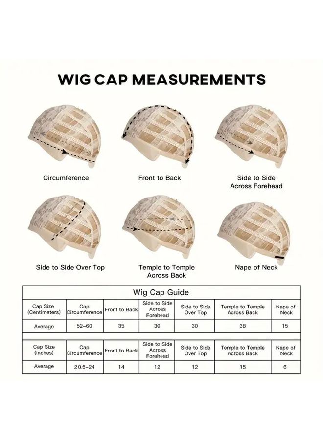 Gradient Purple Straight Wig With Bangs 22 Inch Synthetic Hair Rose Net Cap - Image 4