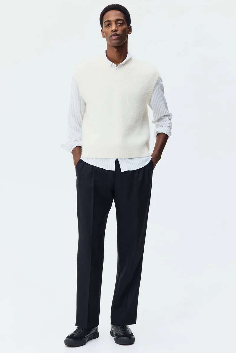 H&M  Loose Fit Alpaca-blend vest top for Men | Best Price UAE