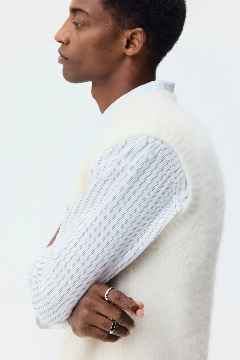 H&M  Loose Fit Alpaca-blend vest top for Men | Best Price UAE