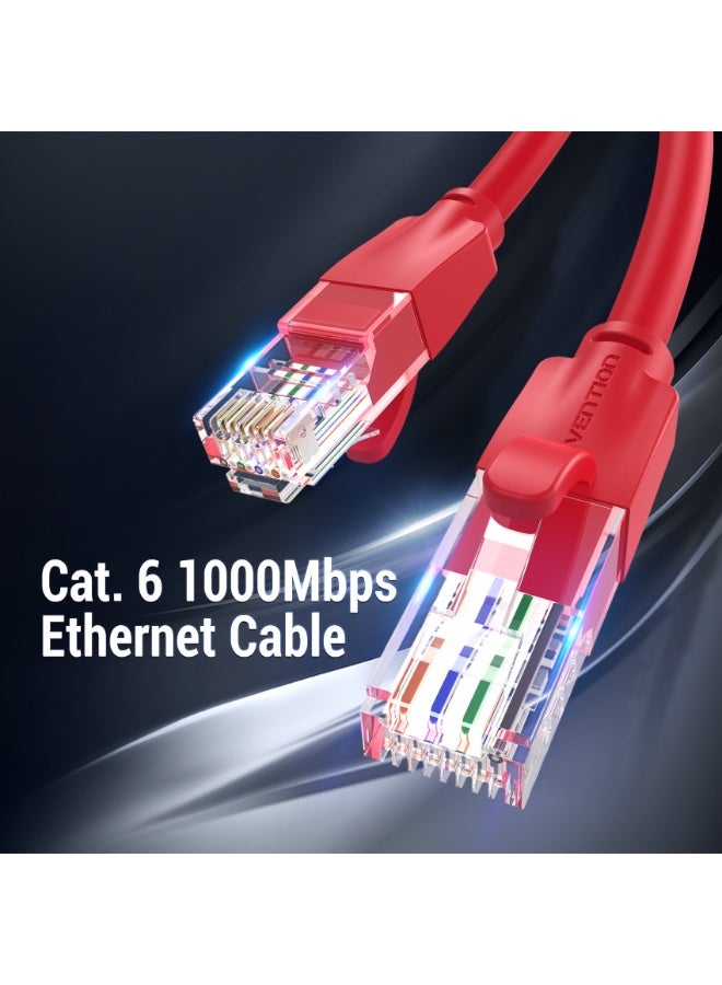 VENTION Cat.6 UTP Patch Cable 1M Red Model # IBERF - Image 2