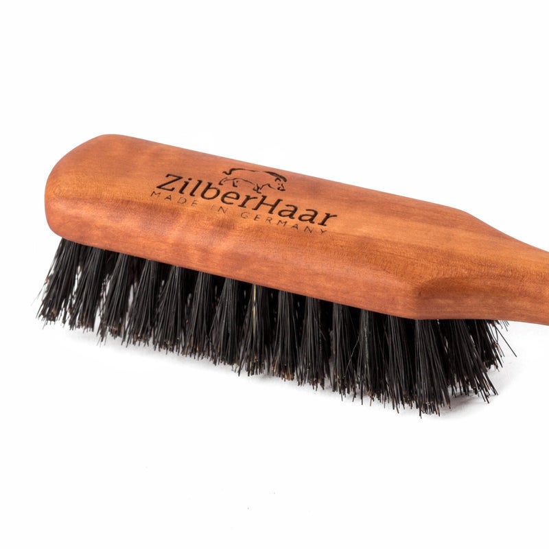 ZilberHaar Regular Beard Brush - Soft Boar Bristles - Beard grooming brush for men - Straightens and Promotes beard growth - Works with Beard Oils and Balms - Essential for beard care kits - Image 2