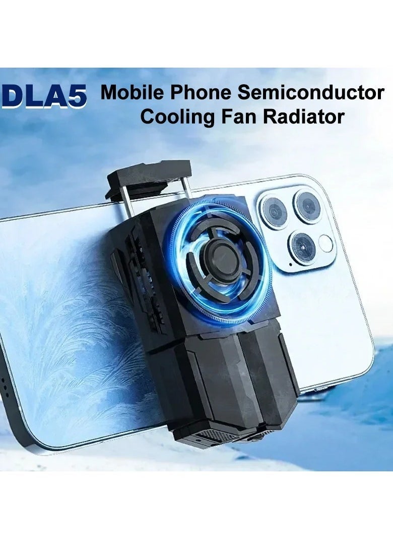 Gulf Trend DLA5 Wireless Phone Cooler – Portable Cooling Fan for Gaming, 1200mAh Battery, Wireless Design, Easy to Use, Reduces Device Overheating, Enhances Gaming Performance - Image 1