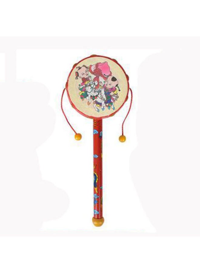 Baby Rattle Baby Hand Grasp Training Toy 0-1 Years Old Handdrum Can Bite Boys Girls Small Rattle-Color:Rattle White Bottom Figure - Image 1