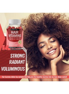 Toplux Hair Vitamins Gummies Supplement – Faster Hair Growth Gummy 5000mcg Biotin, Folic Acid, Vitamin C & E, Support Stronger & Thicker Hair, Skin, Nails, Non-GMO, for Men Women, 60 Berry Flavored Gummies  - Image 4