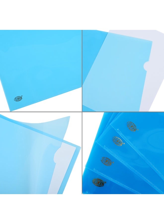 FIS Clear Folder, Size A4(210x297mm), Thickness 0.15mm, Plastic, Box of 100 Pieces, Transparent Blue Color-FSCIE310BL/100 - Image 4