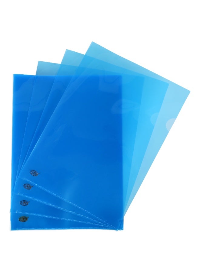 FIS Clear Folder, Size A4(210x297mm), Thickness 0.15mm, Plastic, Box of 100 Pieces, Transparent Blue Color-FSCIE310BL/100 - Image 1